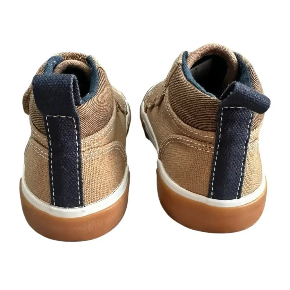 OLD NAVY Boys Tan Velcro Sneakers Size 8